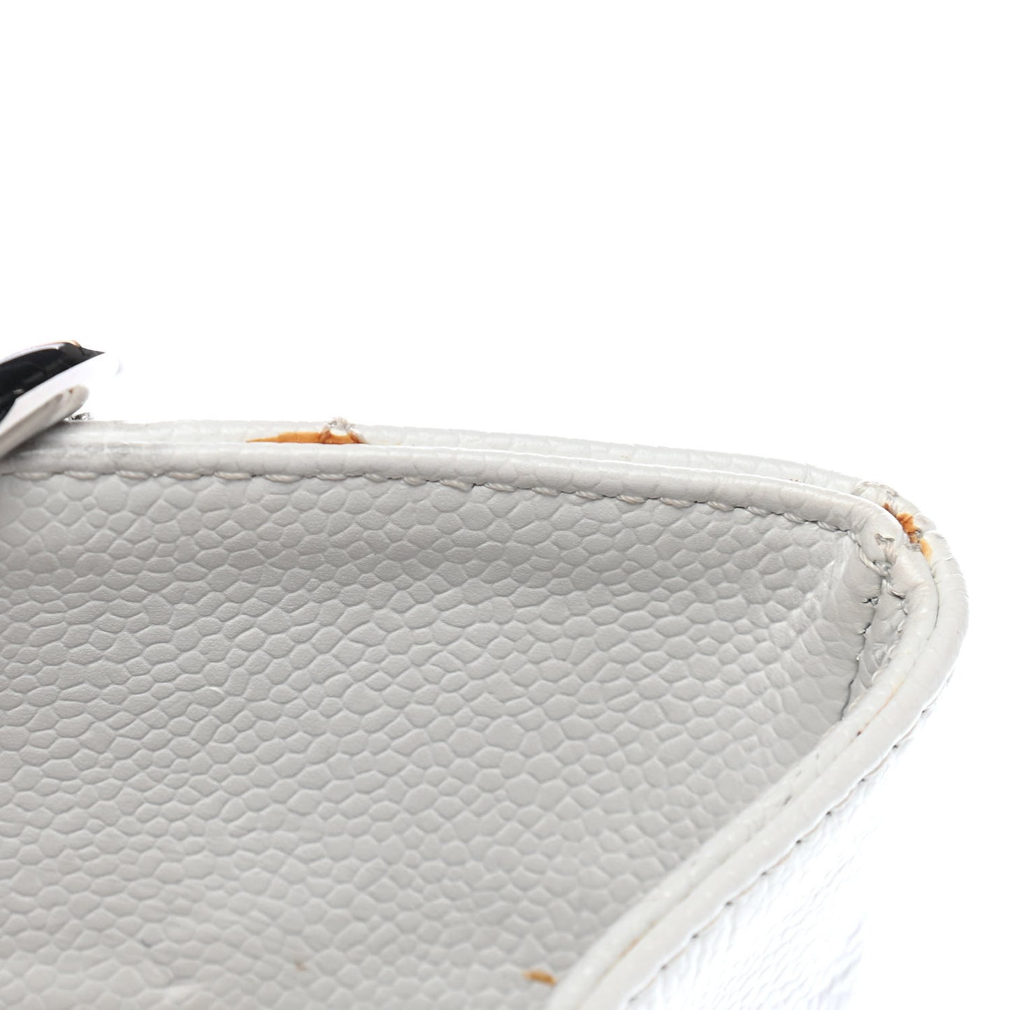 Caviar Quilted Grand Shopping Tote GST White