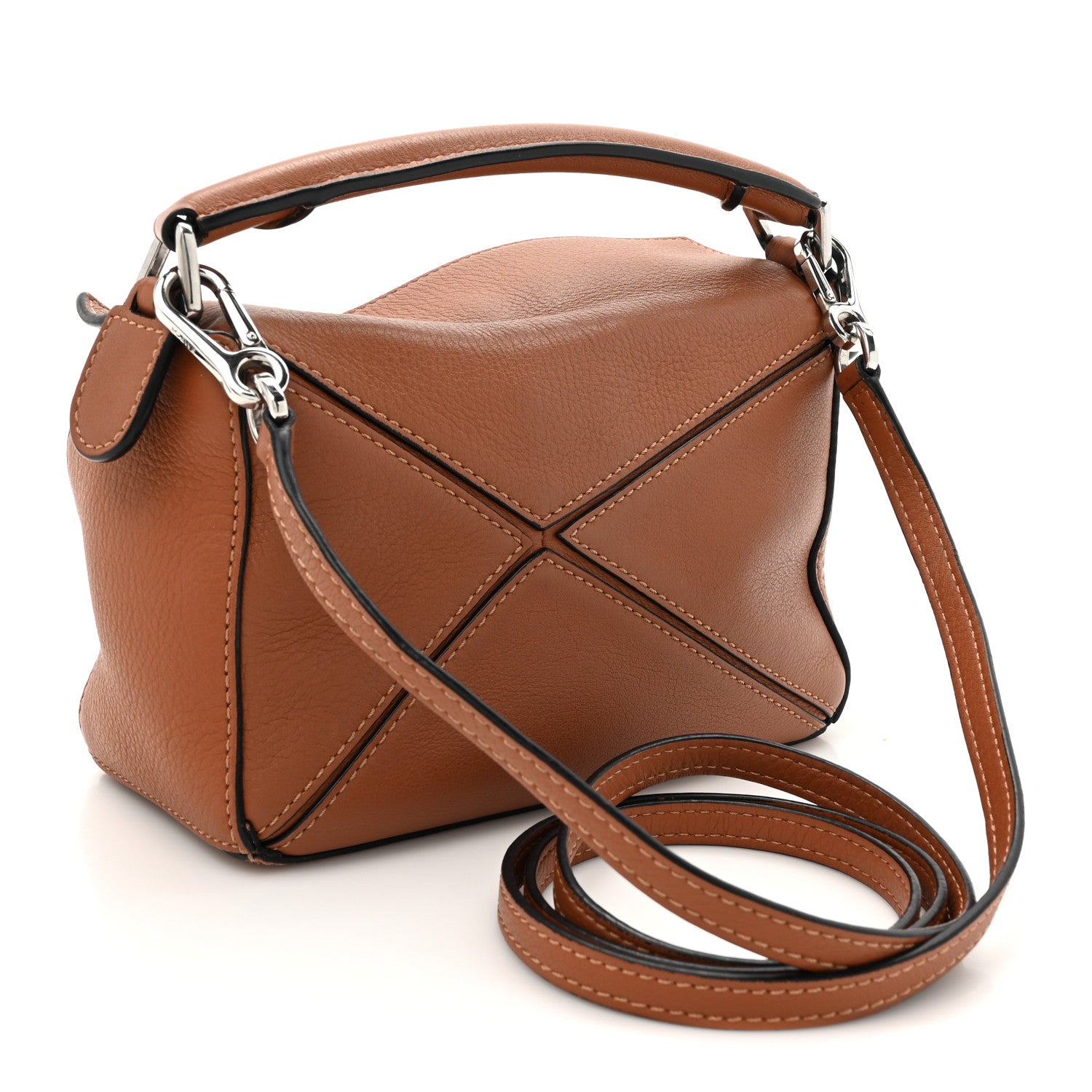 Loewe Calfskin Mini Puzzle Bag Tan 2 of 14
