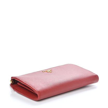 Prada Saffiano Zip Around Wallet Fuoco 4 of 9