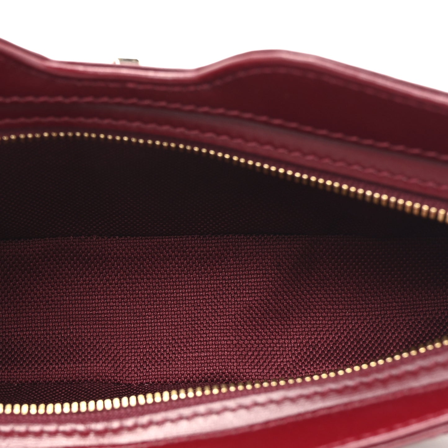 Calfskin Mini Moon Side Shoulder Bag Rosso Ancora