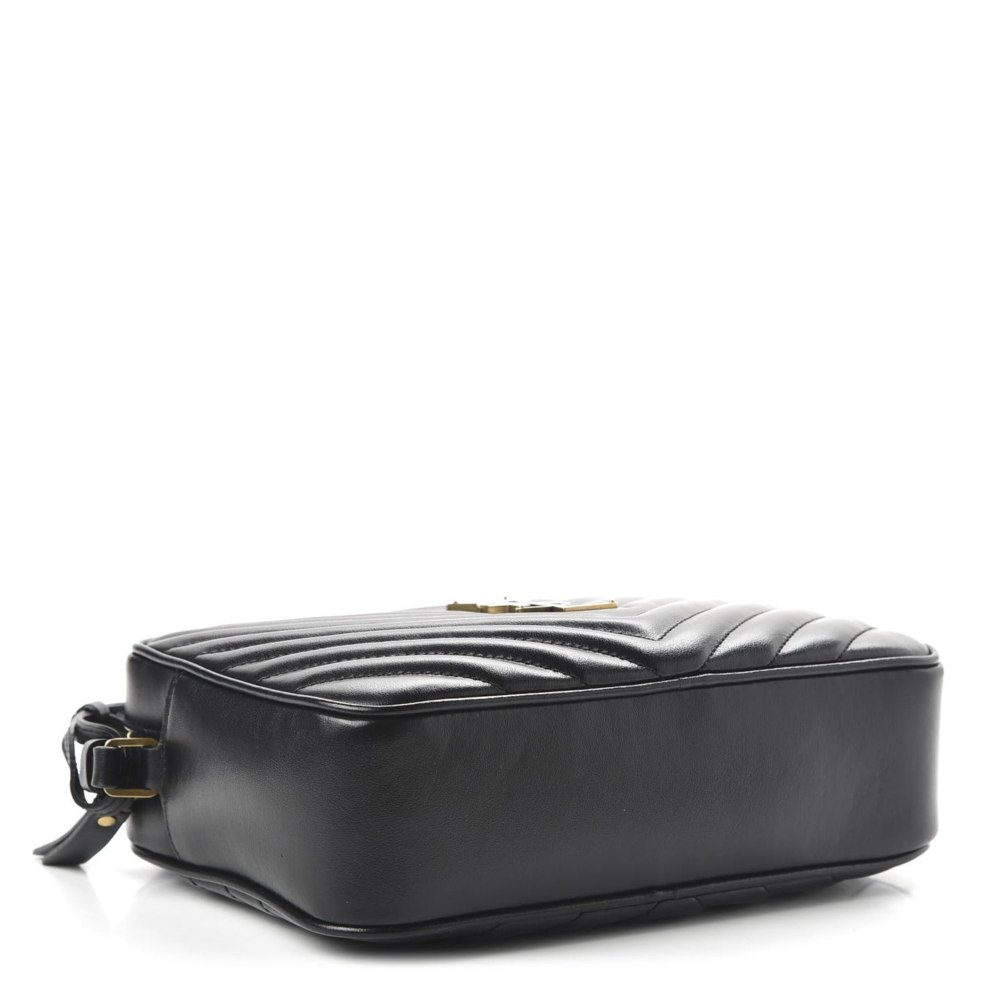 Calfskin Matelasse Monogram Lou Camera Bag Black