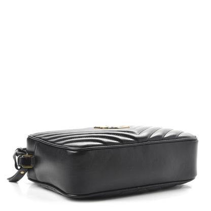 Saint Laurent Calfskin Matelasse Monogram Lou Camera Bag Black 4 of 9
