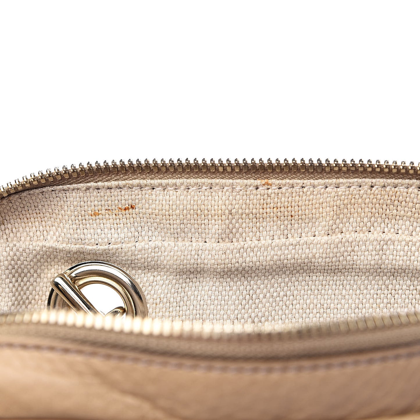 Pebbled Calfskin Small Soho Bowler Camelia