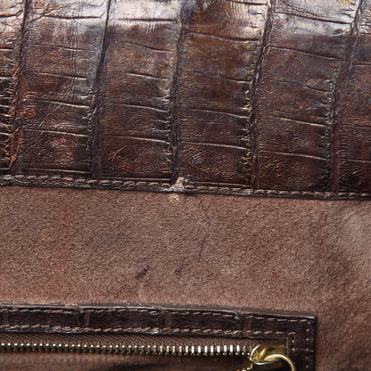 Nancy Gonzalez Crocodile Tote Brown 12 of 18