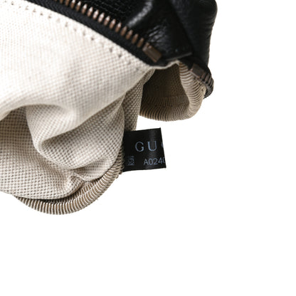 Gucci Grained Calfskin Logo Belt Bag Black 8 of 14