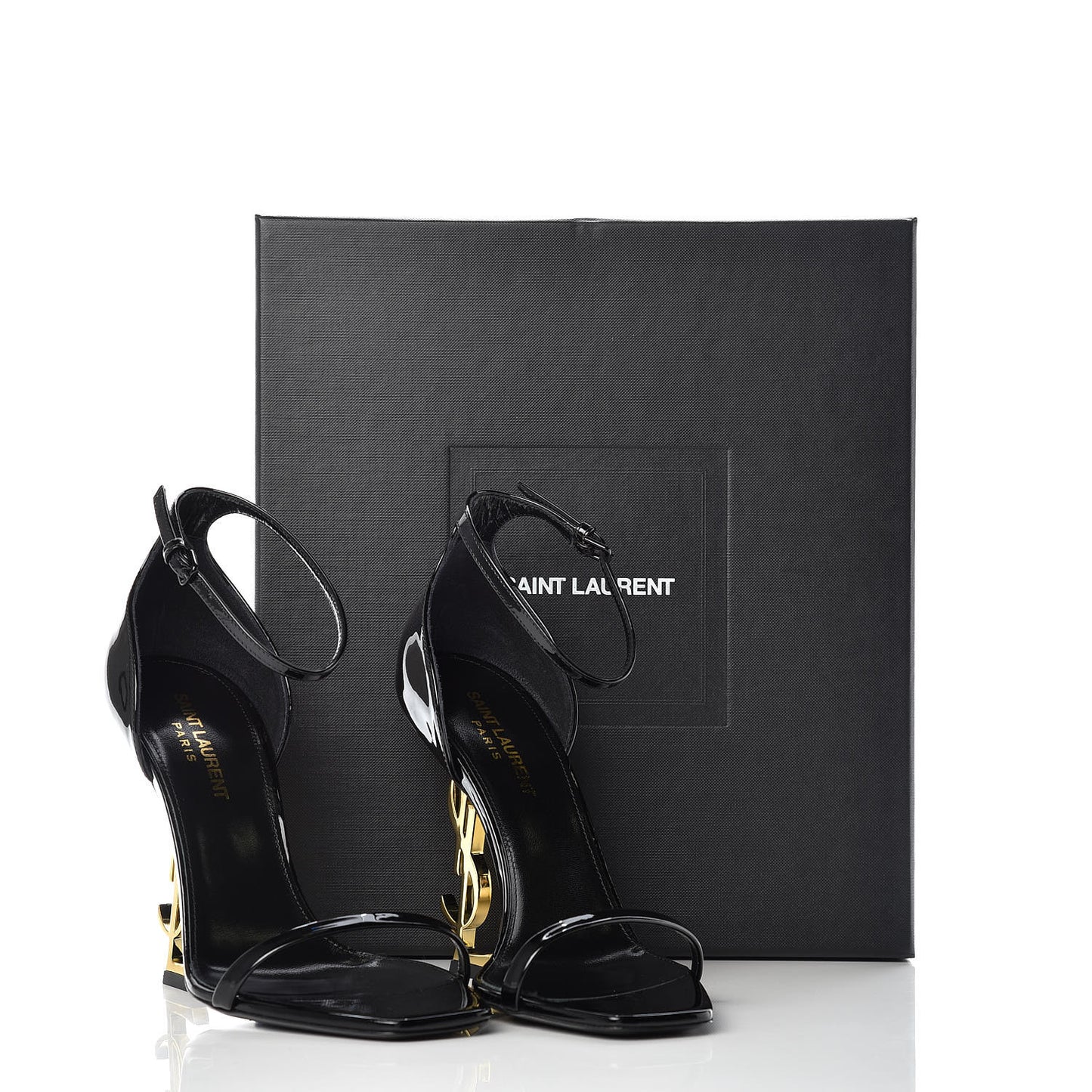 Patent Opyum Sandals 38 Black