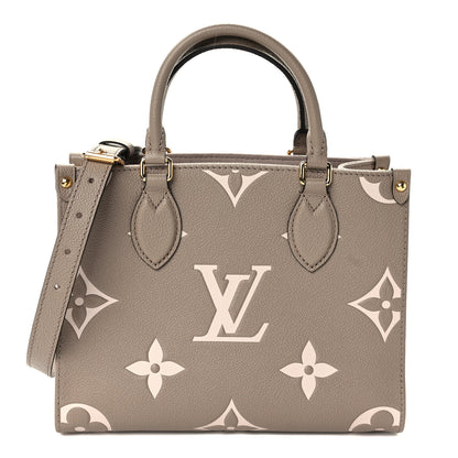 Louis Vuitton Empreinte Monogram Giant Onthego PM Tourterelle Creme 1 of 10