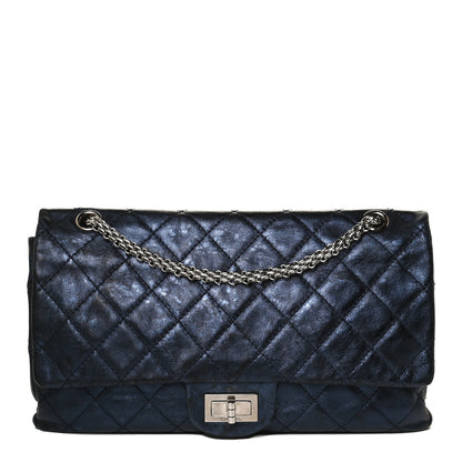 Chanel Metallic Aged Calfskin Quilted 2.55 Reissue 227 Flap Blue 1 of 11
