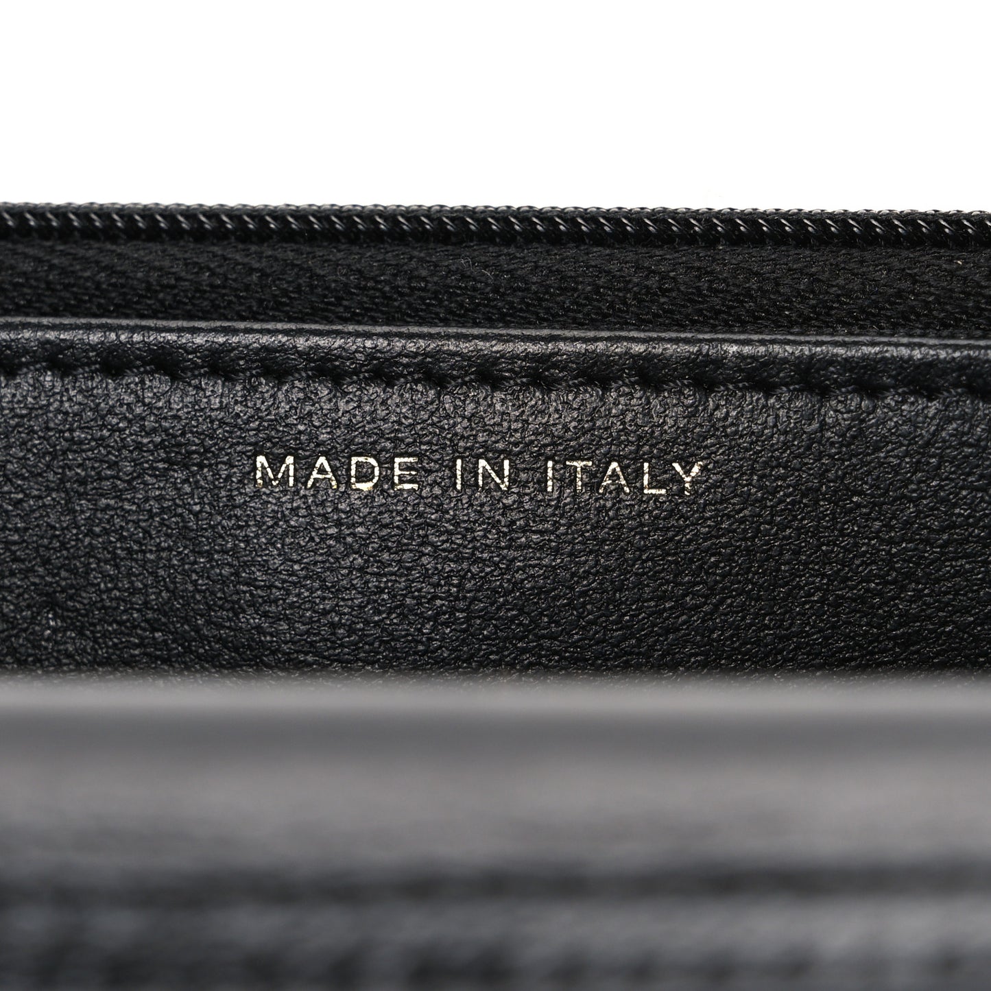 Shiny Lambskin Quilted CC Bow Wallet on Chain WOC Black