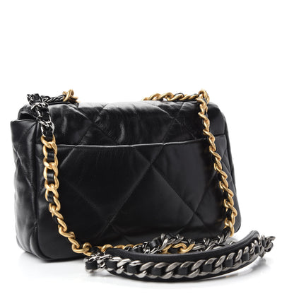 Chanel Goatskin Quilted Medium Chanel 19 Flap Black 3 of 11