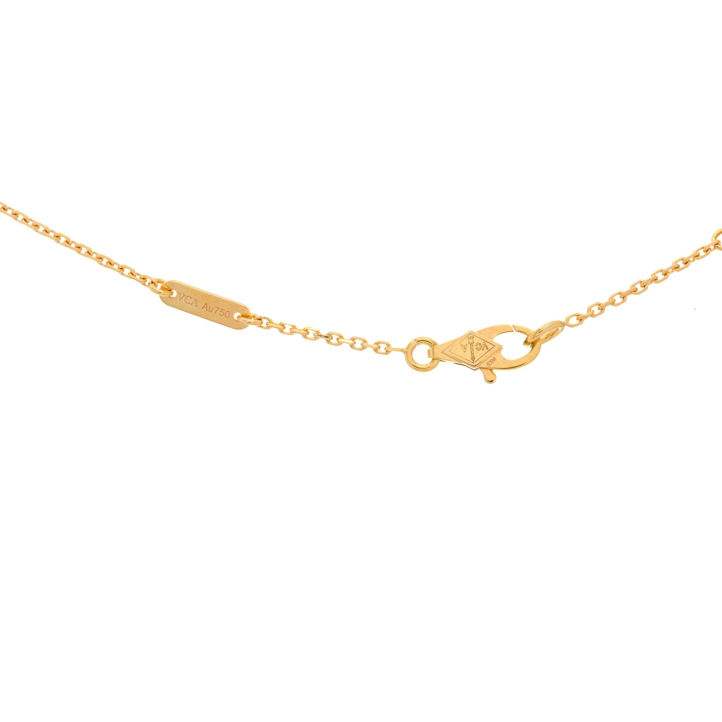 18K Rose Gold Carnelian Sweet Alhambra Heart Pendant Necklace
