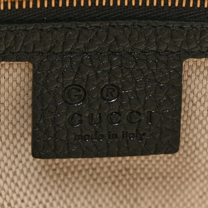 Gucci Pebbled Calfskin Medium Soho Chain Shoulder Bag Black 6 of 13
