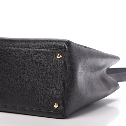 Chanel Calfskin Cerf Shopper Tote Black 7 of 11