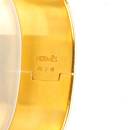 Hermes Enamel Wide Clic Clac H Bracelet PM Orange 4 of 4