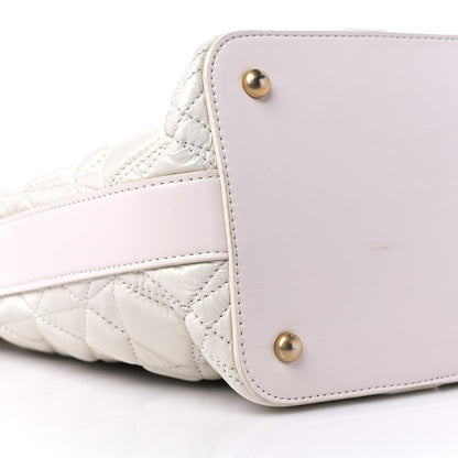 Chanel Glazed Calfskin Quilted State Of The Art Hobo White 8 of 12