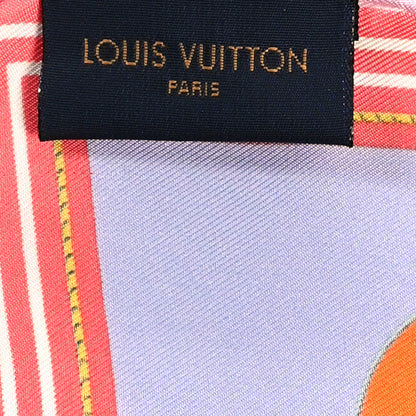 Louis Vuitton Silk Mix and Straps Square 90 Scarf Rose 3 of 4