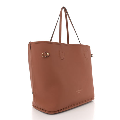 Louis Vuitton Monogram Calfskin Neo Neverfull Inside Out MM Tan 6 of 17