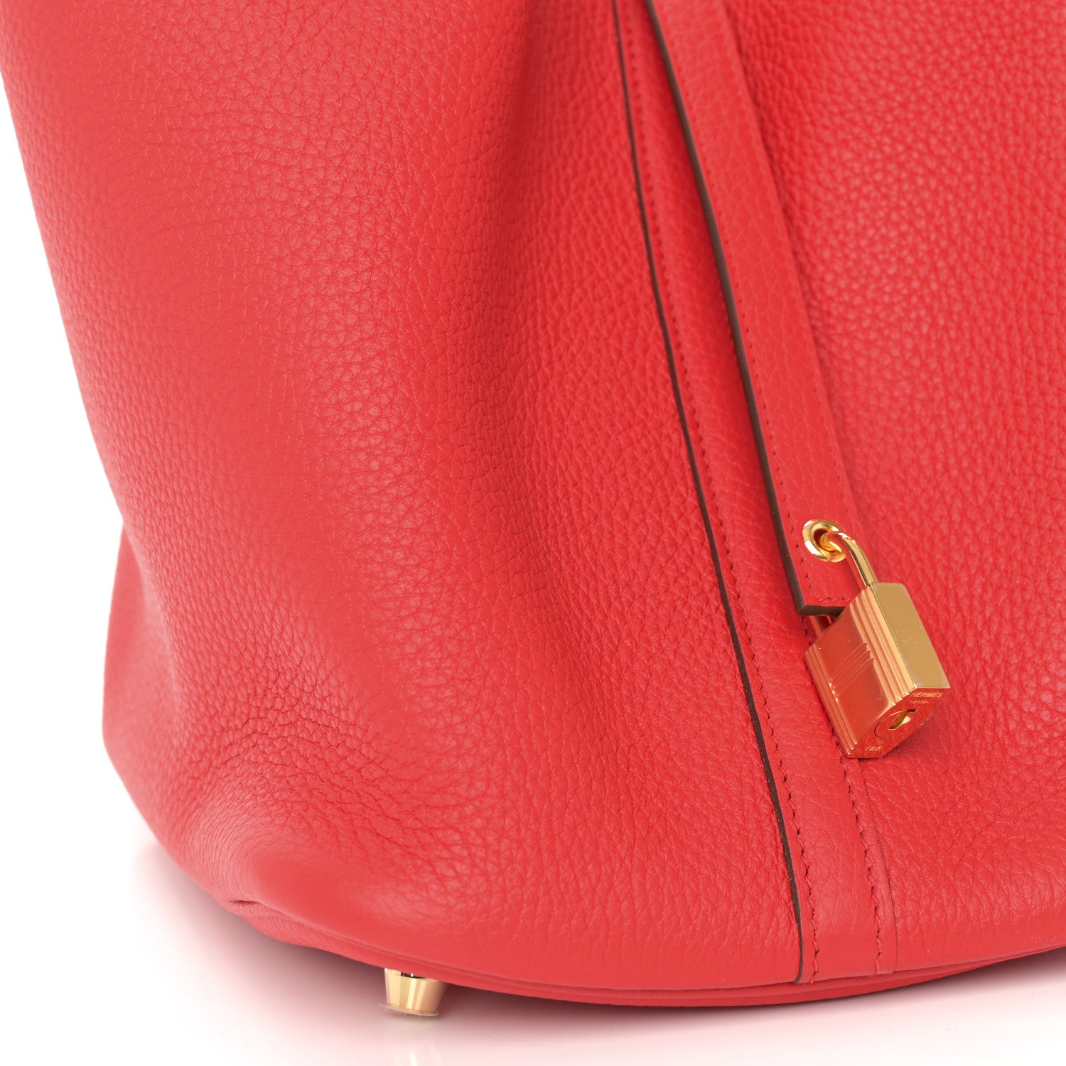Hermes Taurillon Clemence Picotin Lock 22 MM Rouge de Coeur 11 of 12