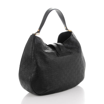 Gucci Guccissima Large New Ladies Web Hobo Black 3 of 7