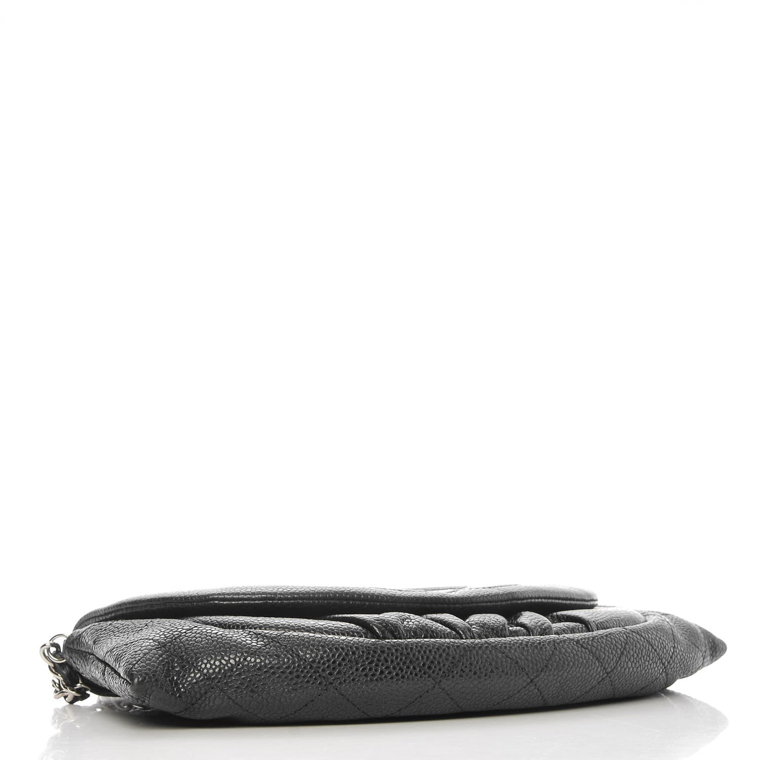 Chanel Caviar Half Moon Wallet On Chain WOC Black 4 of 9