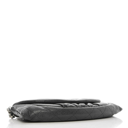 Chanel Caviar Half Moon Wallet On Chain WOC Black 4 of 9