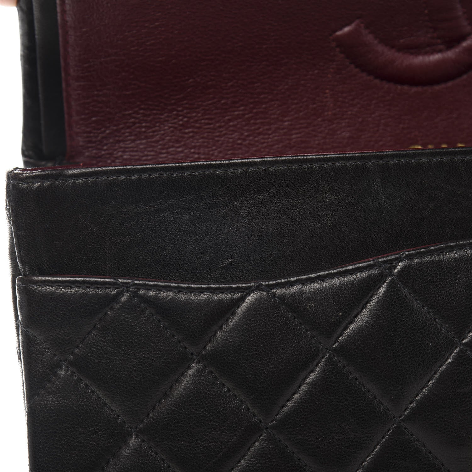 Chanel Lambskin Quilted Medium Double Flap Black 12 of 17