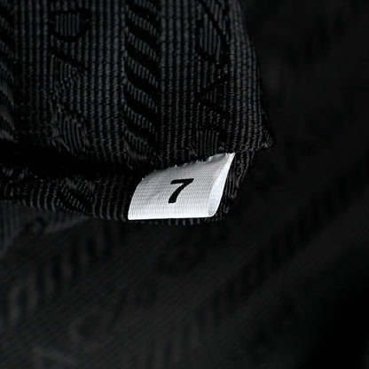 Prada Technical Nylon Saffiano Double Buckle Backpack Black 7 of 14