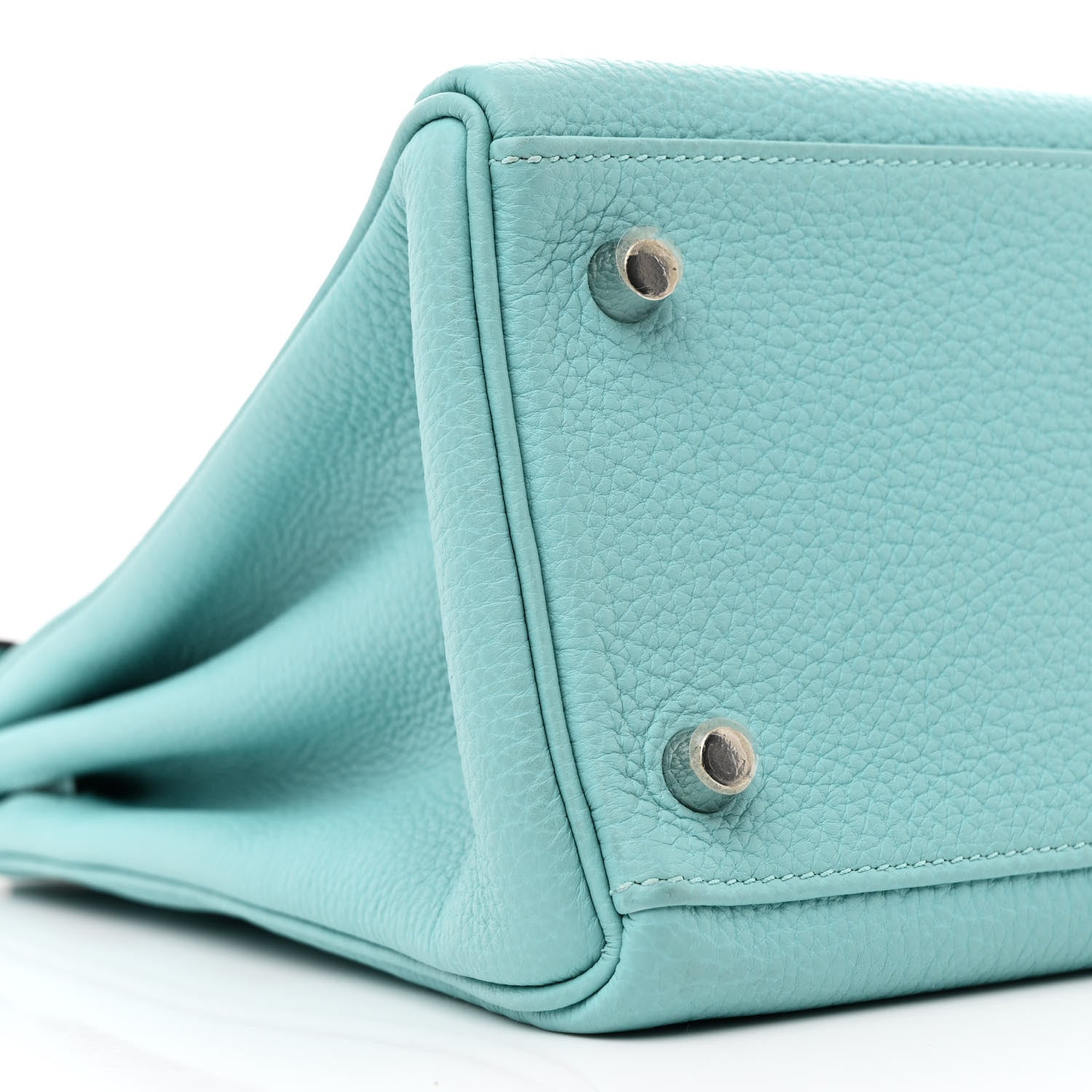 Hermes Togo Kelly Retourne 32 Bleu Atoll 9 of 10