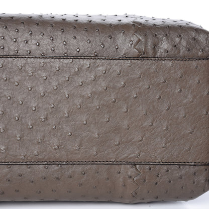 Bottega Veneta Ostrich Small Roma Tote Brown 17 of 17