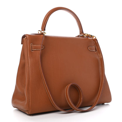 Hermes Togo Kelly Retourne 32 Gold 4 of 20