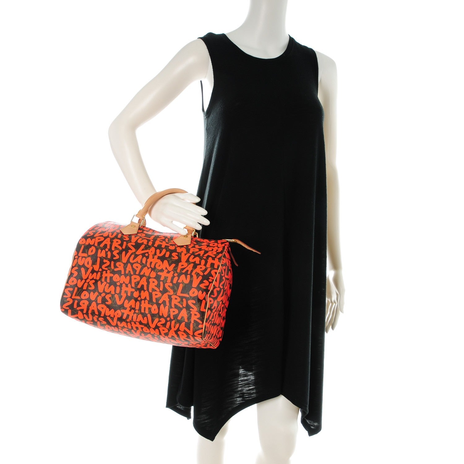 Louis Vuitton Monogram Graffiti Speedy 30 Orange 2 of 7