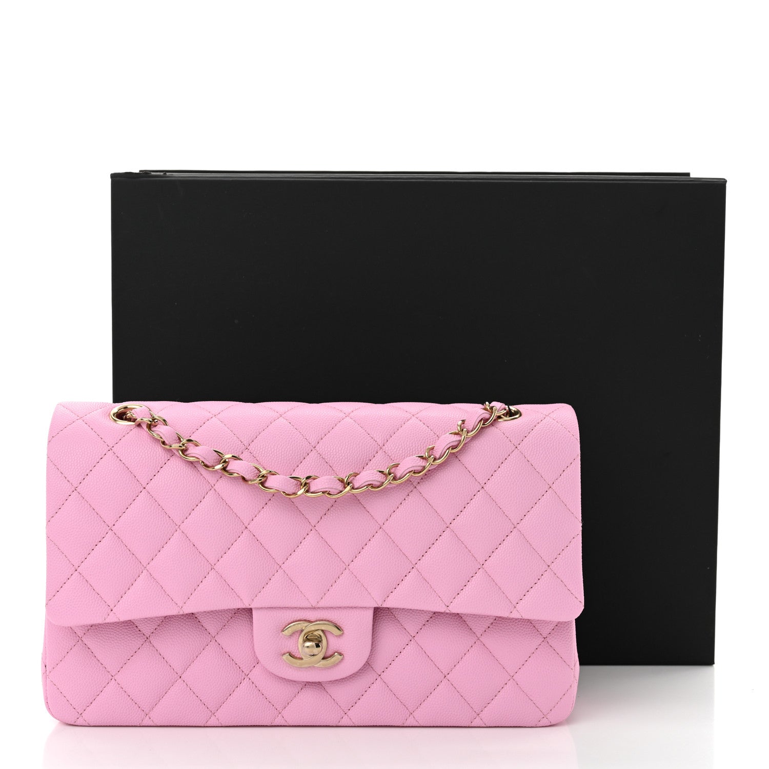 Chanel Caviar Quilted Medium Double Flap Lilac 11 of 11
