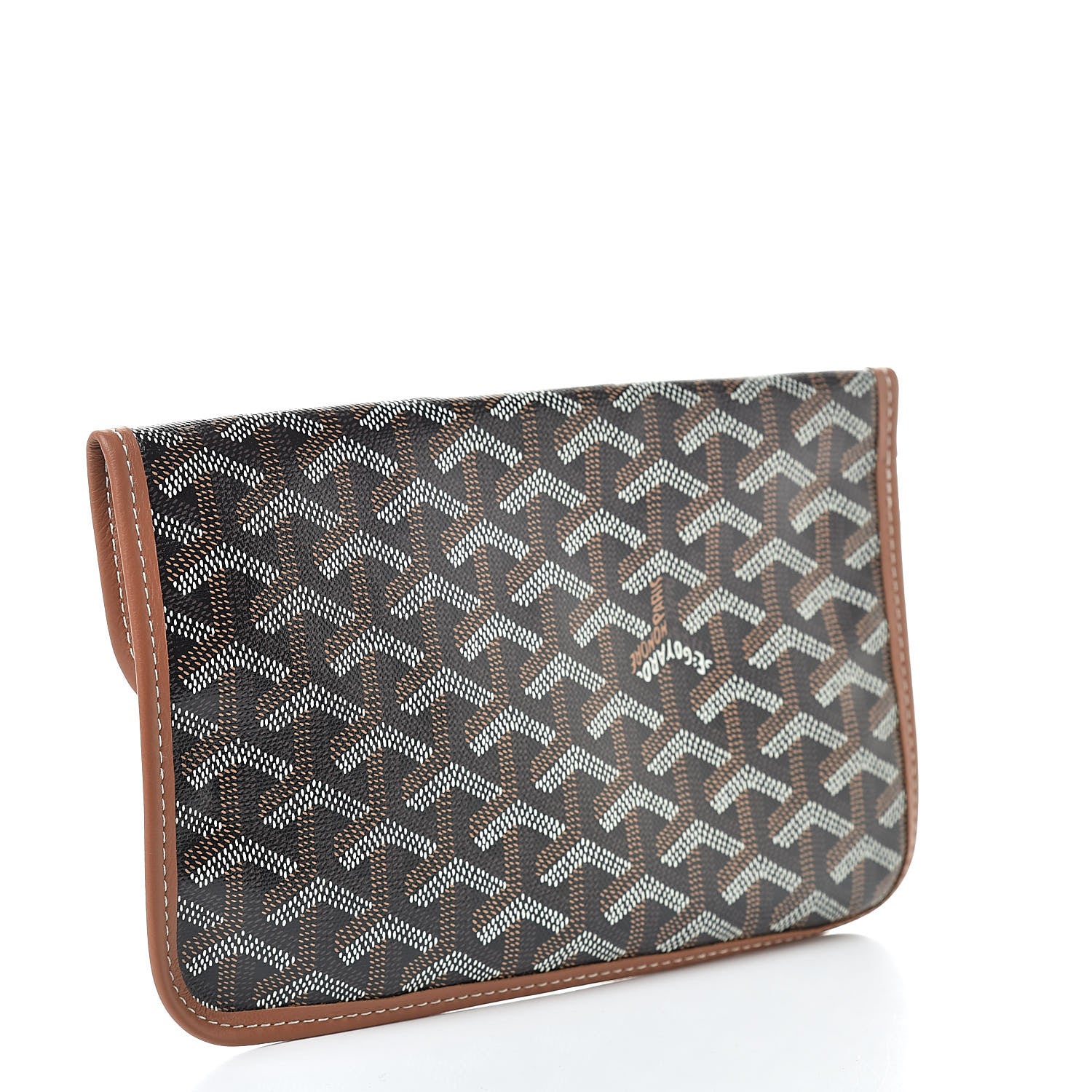 Goyard Goyardine Canvas Le Foulard Pouch Black Gold Off White 3 of 7