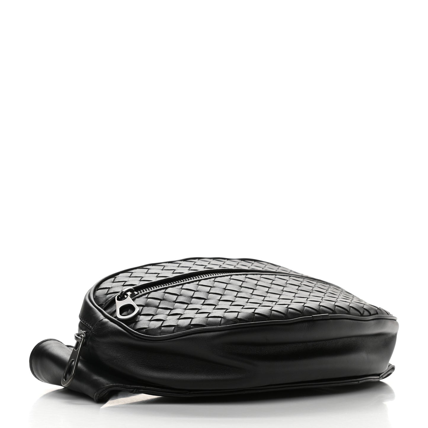 Nappa Intrecciato Belt Bag Black