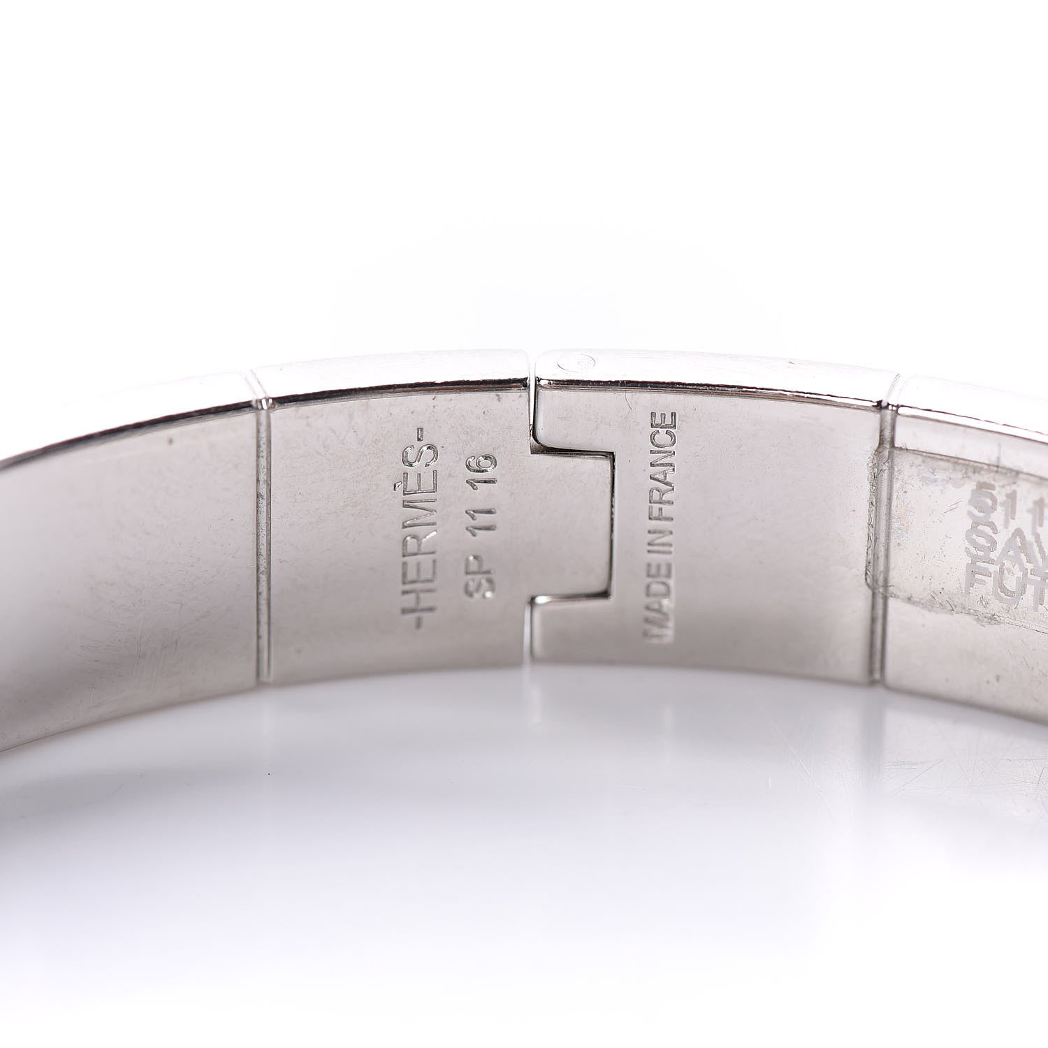 Hermes Enamel Printed Narrow Charniere Savana Dance Hinged Bracelet S Futurisme 4 of 5