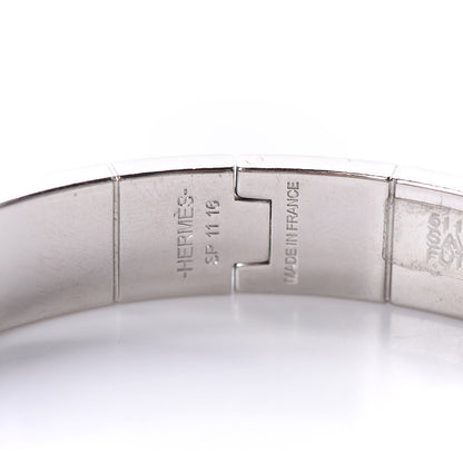Hermes Enamel Printed Narrow Charniere Savana Dance Hinged Bracelet S Futurisme 4 of 5