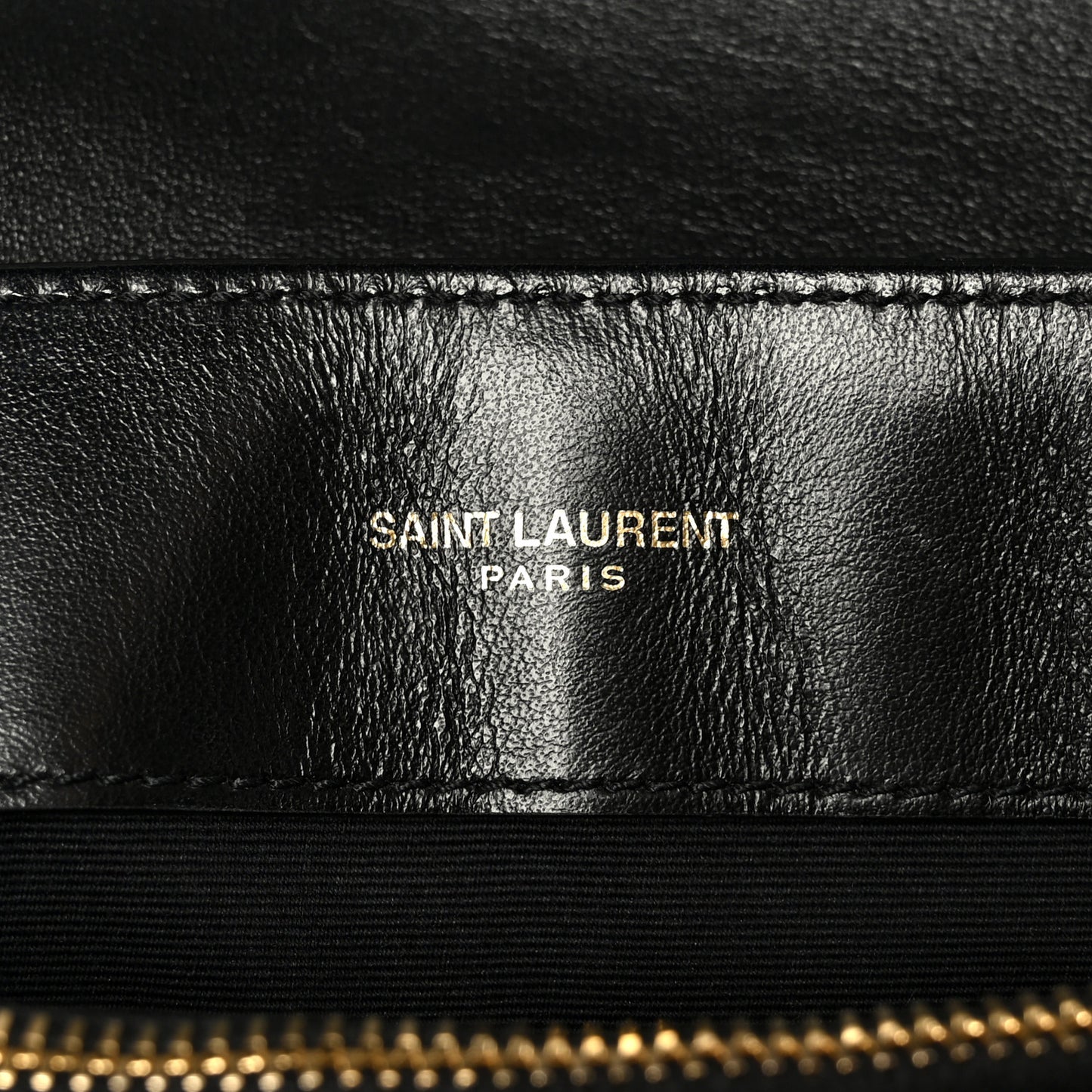 Calfskin Y Quilted Monogram Small Loulou Chain Satchel Black