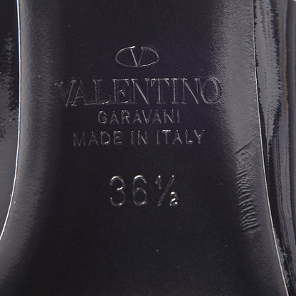 Valentino Garavani Patent VLTN 105mm Pumps 36.5 Black White 7 of 10