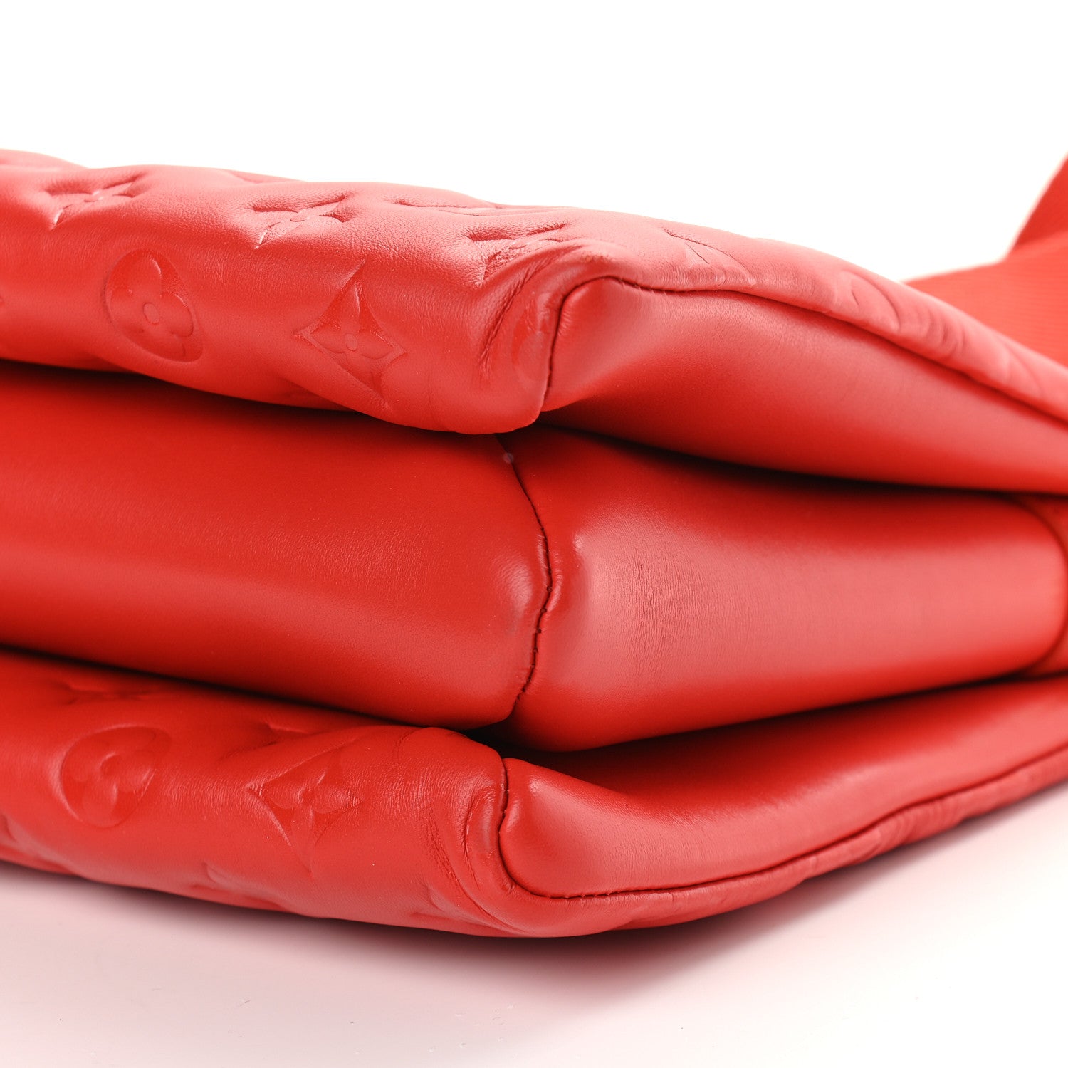 Louis Vuitton Lambskin Embossed Monogram Coussin PM Red 7 of 7