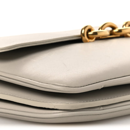 Saint Laurent Smooth Calfskin Le Maillon Satchel Crema Soft 9 of 14