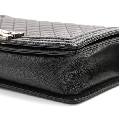 Chanel Caviar Quilted New Medium Boy Flap Black 10 of 13