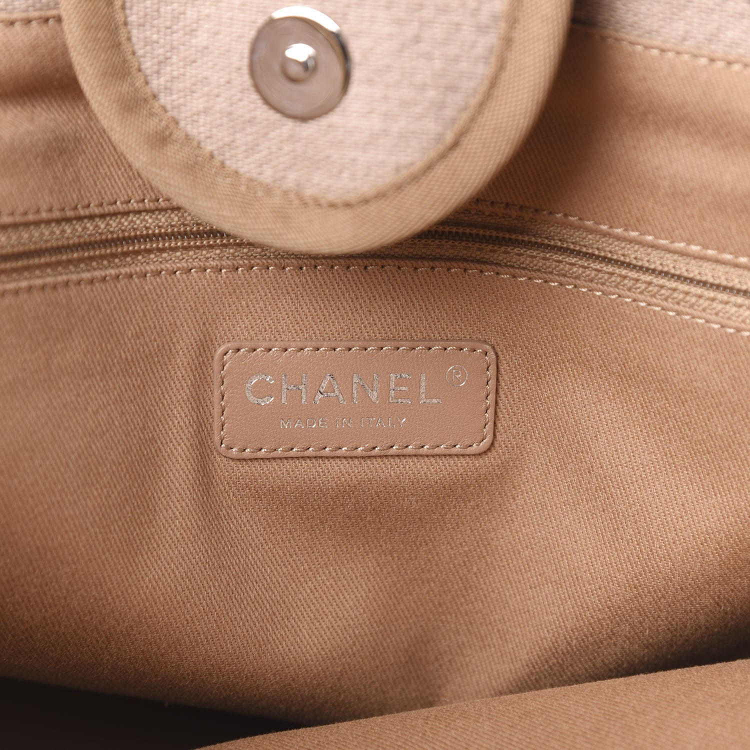 Chanel Canvas Medium Deauville Tote Ecru 6 of 11
