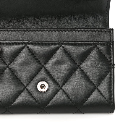 Chanel Lambskin Quilted Flap Card Holder Black 11 of 13