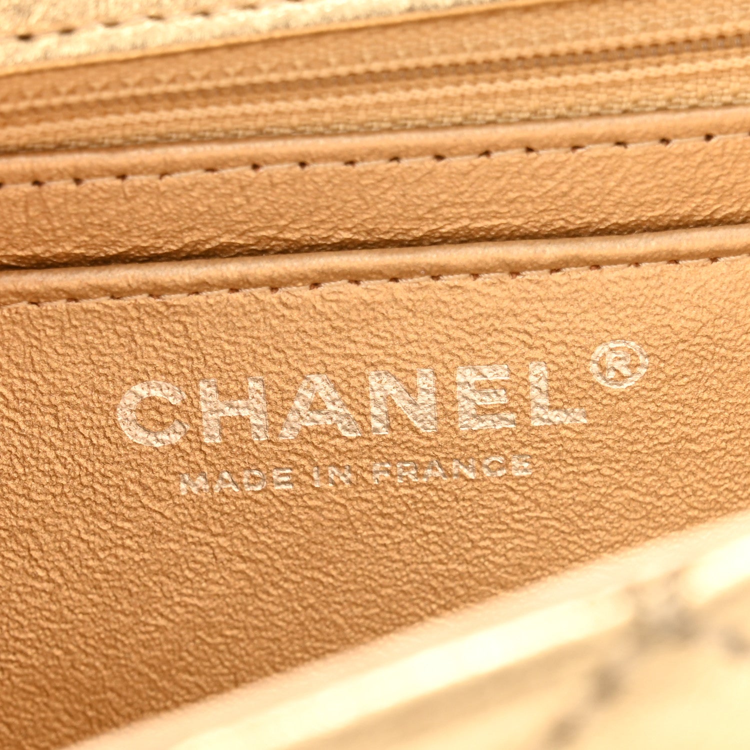 Chanel Metallic Lambskin Quilted Mini Rectangular Flap Gold 6 of 14