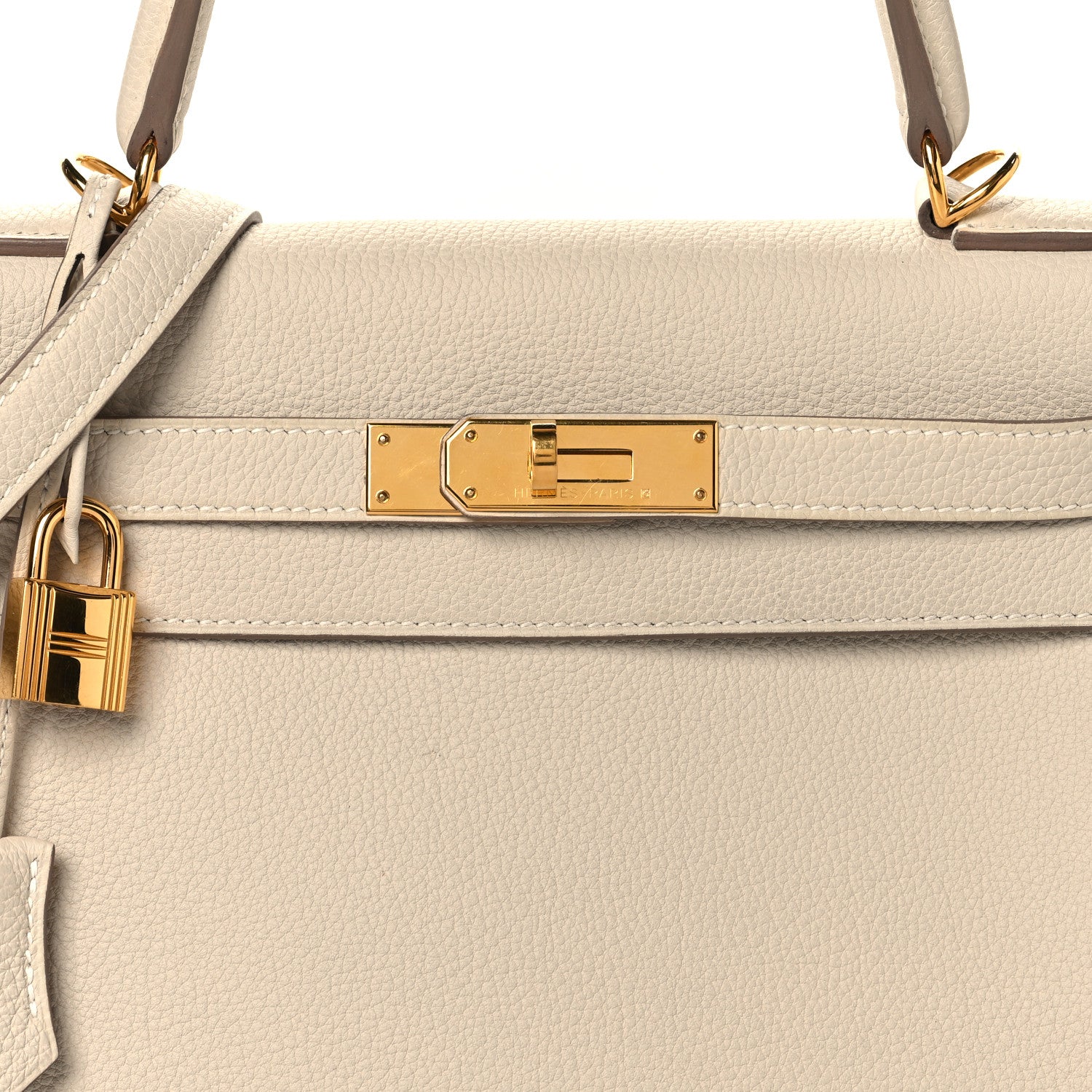 Hermes Togo Kelly Retourne 28 Craie 8 of 14