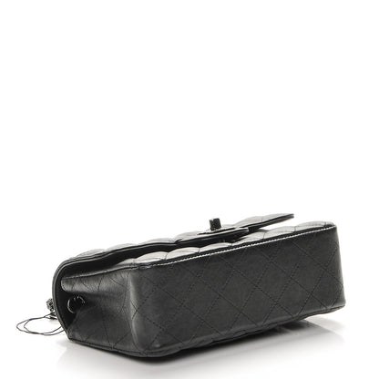 Chanel Crumpled Calfskin Quilted Mini Rectangular Flap So Black 4 of 6