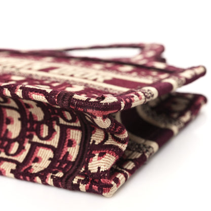 Christian Dior Oblique Mini Book Tote Burgundy Multicolor 9 of 9