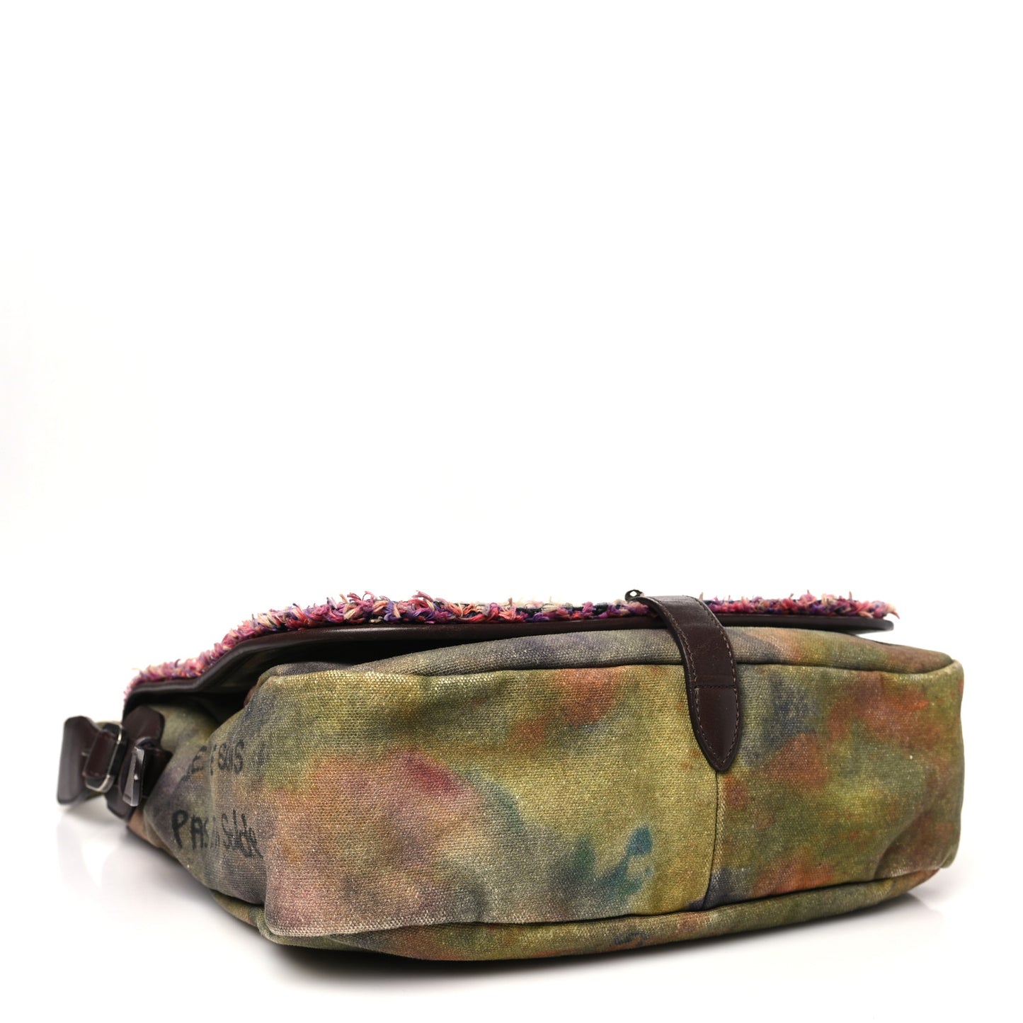 Washed Toile Graffiti On The Pavements Messenger Khaki Multicolor