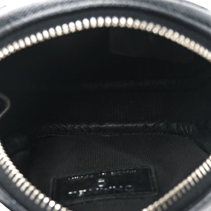 Chanel Metallic Caviar Quilted Zip Around Classic Coin Purse Black 5 of 7