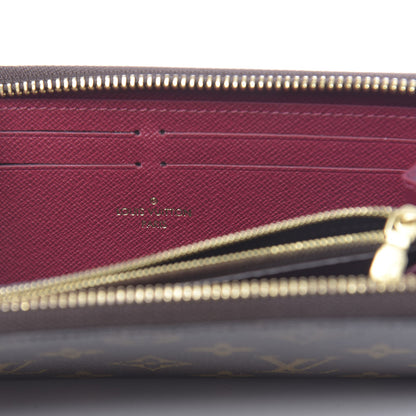 Louis Vuitton Monogram Clemence Wallet Fuchsia 6 of 7